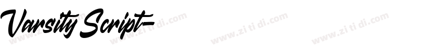Varsity Script字体转换